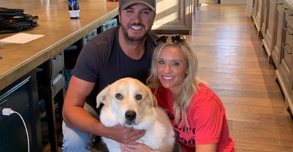 La reconocida estrella Luke Bryan y su familia le abren la puerta a un nuevo perrito necesitado