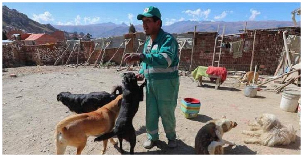 Salva a animales en los basureros tras ser abandonado por su familia cuando sufrió un accidente